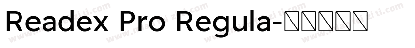 Readex Pro Regula字体转换